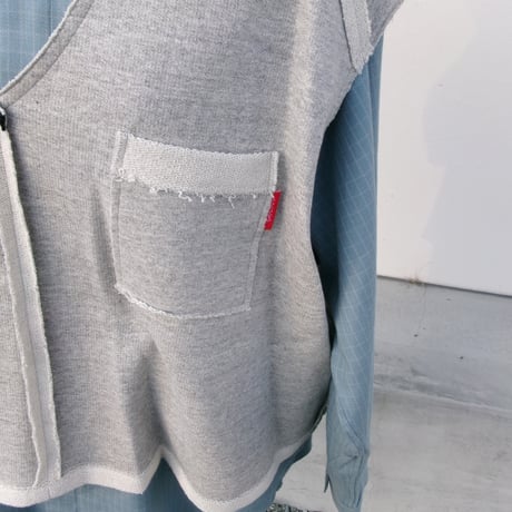 YUTASETOGAWA / Raw V Pullover *ASH