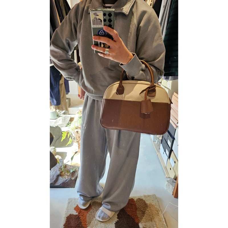 Rich I / M.DOME [CANVAS & LEATHER BOSTON BAG・ME