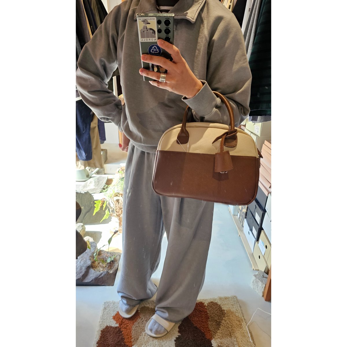 Rich I M.DOME ヌバック レザーボストンバッグ MEDIUM 黒 お問い合わせ商品】【Rich I/リッチアイ】M.DOME [NUBUCK