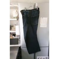 NVRFRGT / 3D TWISTED WIDE LEG JEANS * DARK FADED INDIGO