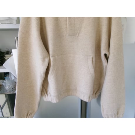 MY___ / WOOL ANGOLA FLEECE PULLOVER *L.BEIGE