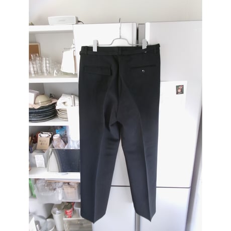 OLD FOLK HOUSE /  Wool & Linen Trousers *Black