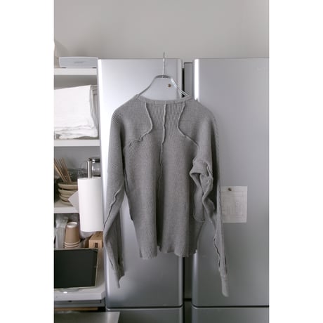 NVRFRGT / WAFFLE THERMAL LONG SLEEVE T-SHIRT *HEATHER GRAY