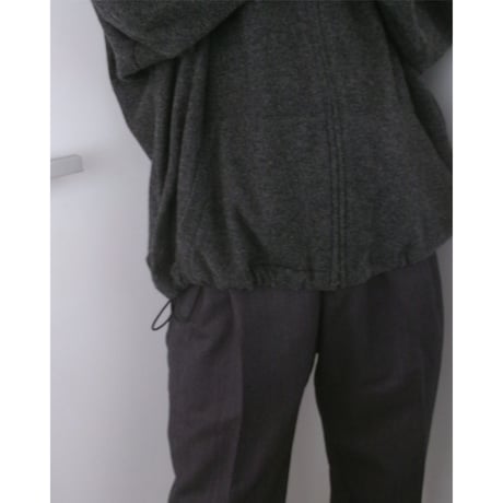 Blanc YM / CASHMERE ZIP JACKET *CHARCOAL GRAY