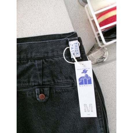 NO ROLL / THICKWALK PANTS BLACK DENIM *BLACK