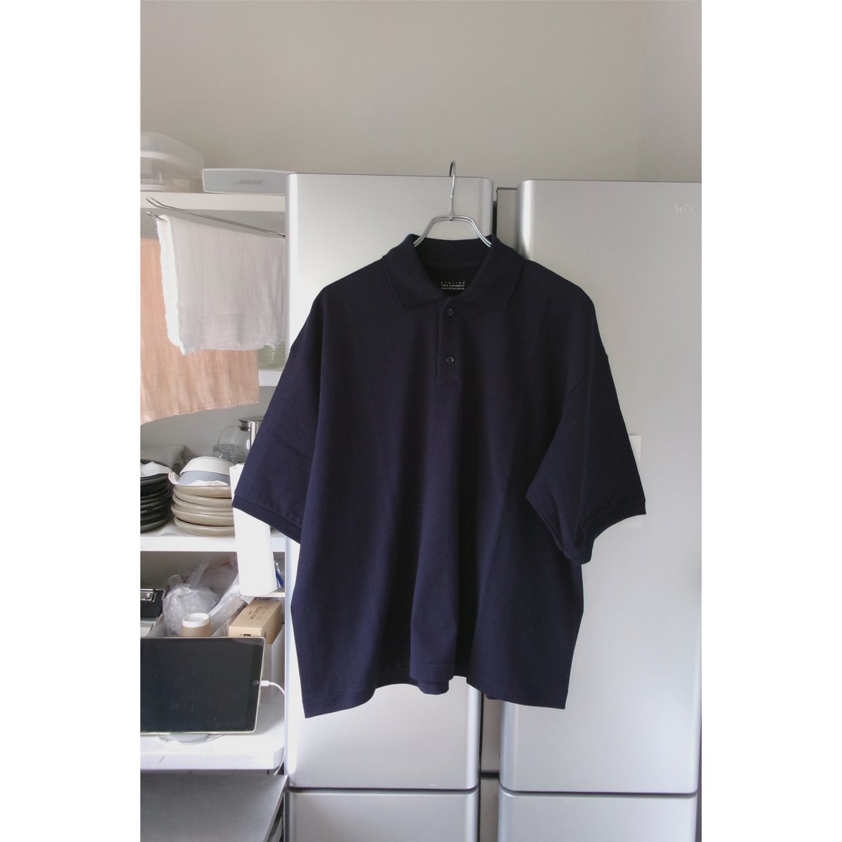 flexwitme yoko ポロシャツ YOKO SAKAMOTO STANDARD TUBE POLO - WHITE - PURAS