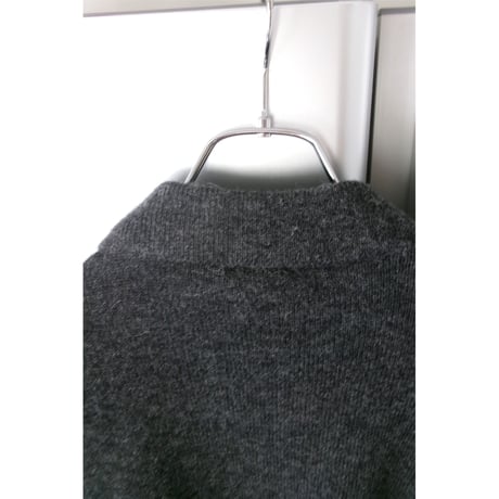 Blanc YM / ALPACAPOLO COLLAR KNIT SHIRT *CHARCOAL GRAY