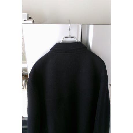 FUJI / MELTON WOOL DUFFEL COAT *NAVY