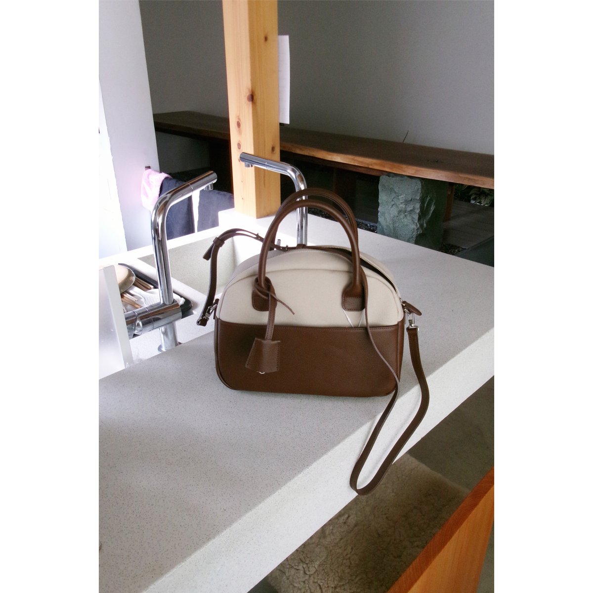 Rich I / M.DOME [CANVAS & LEATHER BOSTON BAG・ME