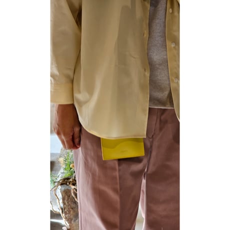 HIDAKA / LEATHER JEANS POCKET *YELLOW