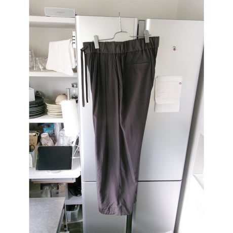 Blanc YM / Salt Shrink Cupro Browsing Pants *BROWN