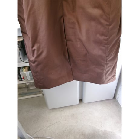 FUJI / COTTON TWIL PADET COAT *BROWN