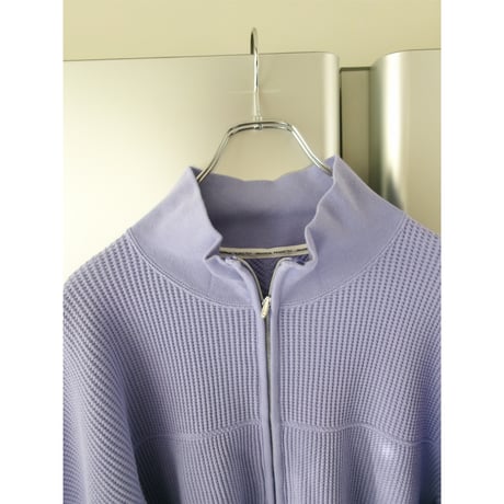 UNIVERSAL PRODUCTS / WAFFLE FOOTBALL HALF ZIP SWEAT *PURPLE