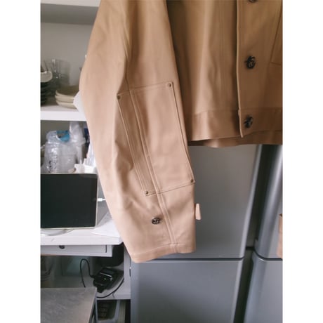 YUTASETOGAWA /"ME" DOCTOR SHORT JACKET COTTON PIQUE *BEIGE