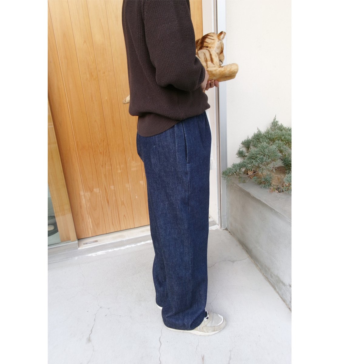 パンツ OLD FOLK HOUSE At  Denim OLD FOLK HOUSE / At Home *Denim Indigo | AVET