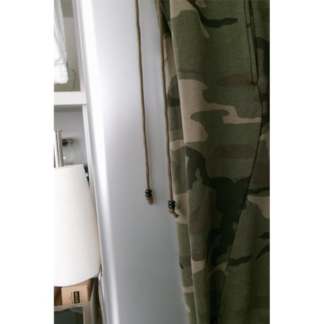 NVRFRGT / 3D TWISTED LOUNGE WIDE PANTS *WOODLAND