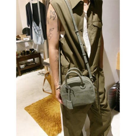 ●Rich I / S.DOME [NUBUCK LEATHER BOSTON BAG・SMALL] *SMOKY