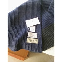 EVCON / WARREN SCOTT KNIT SCARF *NAVY