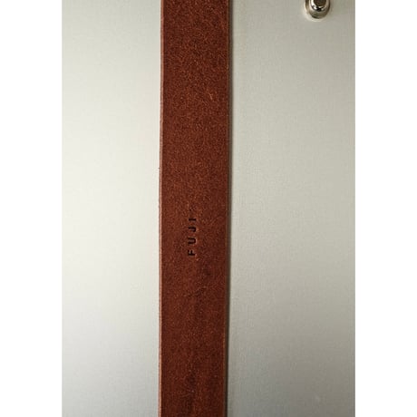 FUJI /  LEATHER BELT *BROWN