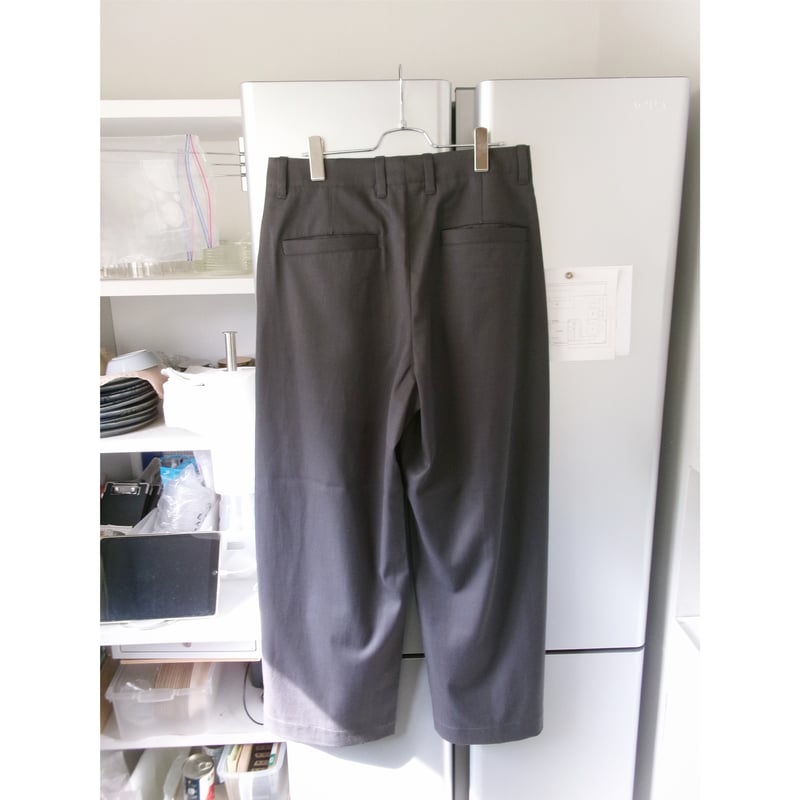 UNIVERSAL PRODUCTS / COTTON WOOL WIDE TROUSERS