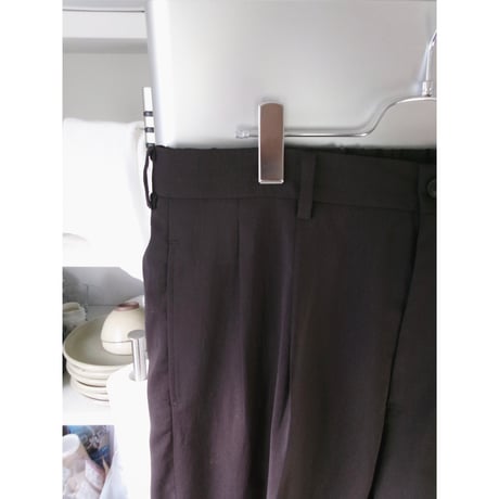 YOKO SAKAMOTO /  DOUB PLEATED TROUSES*BROWN