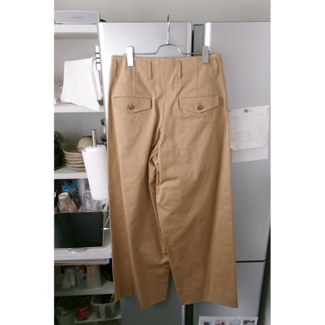 Rich I / Tuck Wide Trousers *BEIGE