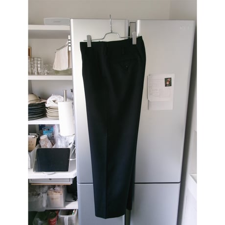 OLD FOLK HOUSE /  Wool Gabardine Trousers *Navy