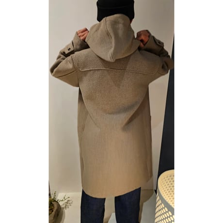 INTERIM / HYPER BIG CASHMERE HEAVY ROYAL NAVY DUFFEL COAT *BEIGE