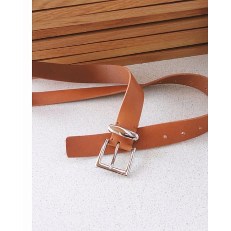 ABELIA EDWARD GOUCHA / CLASSIC LEATHER BELT *BROWN