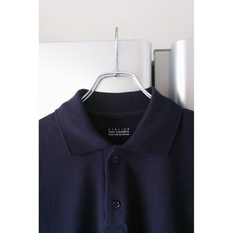 YOKO SAKAMOTO / BOX TUBE POLO *NAVY