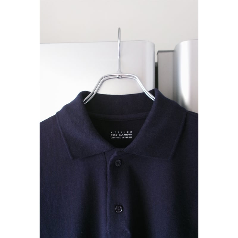 YOKO SAKAMOTO / BOX TUBE POLO *NAVY | AVET