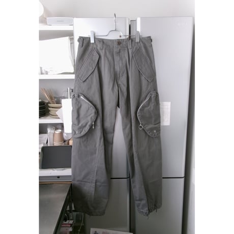 NVRFRGT / 3D TWISTED CARGO PANTS *GRAY