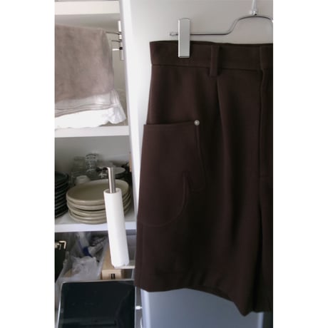 TOZAOU / [別注] Miton shorts *Dark Brown