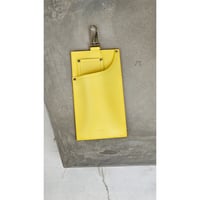 HIDAKA / LEATHER JEANS POCKET *YELLOW