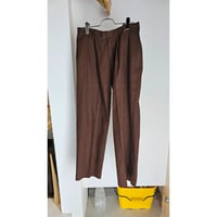 FUJI /  Pure Cotton Chino Retreat slacks *Brown