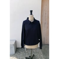 YOKO SAKAMOTO / KNIT POLO *NAVY