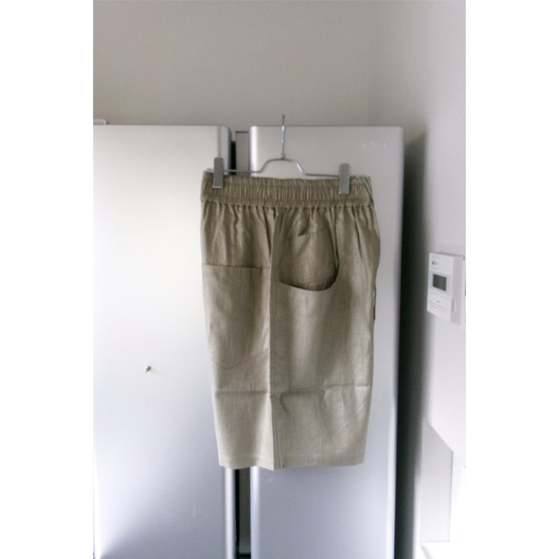 パンツ abelia edoward goucha shorts ABELIA EDWARD GOUCHA / SHIFTED SHORTS *KHAKI |