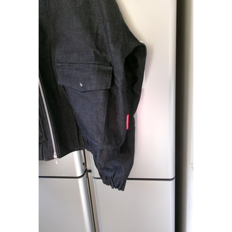 ●ABELIA EDWARD GOUCHA / RIVER PARKA Rainbow denim *INDIGO *