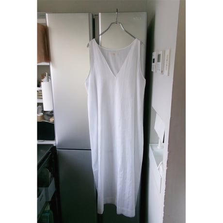 FUJI / COTTON STRIPE ONEPIECE(for ladies) *WHITE