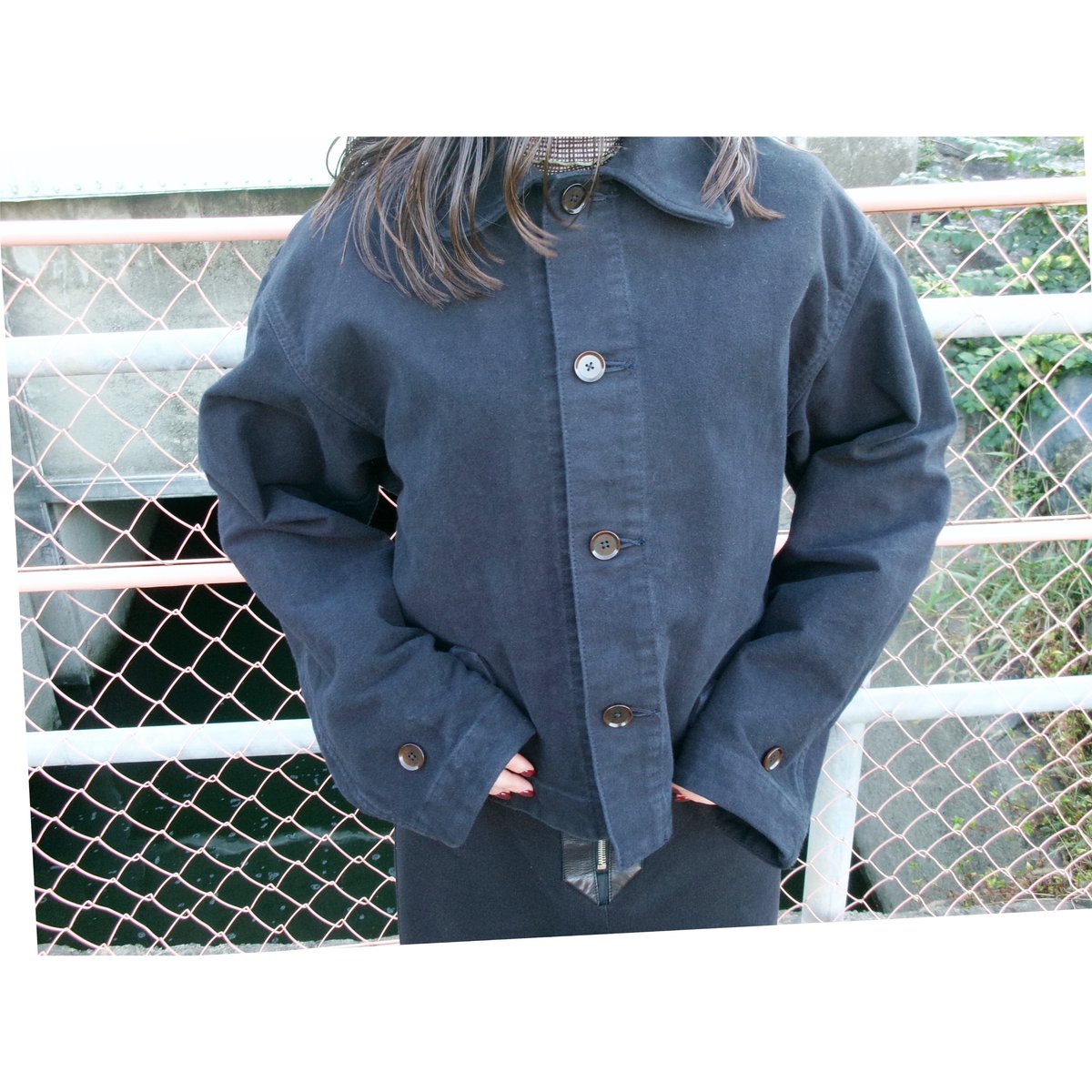 OLD FOLK HOUSE / Moleskin Blouson *Black | AVET
