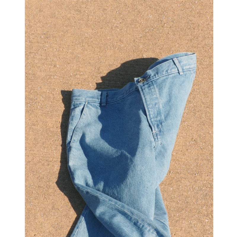 FUJI / WASH DENIM SLACKS *BLUE | AVET