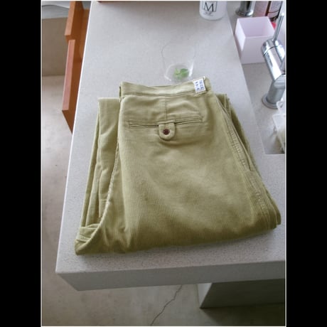 NO ROLL / THICKWALK CORDS PANTS *LIME GREEN