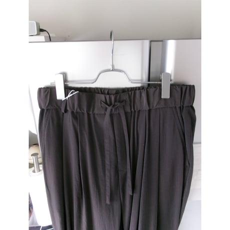 Blanc YM / Salt Shrink Cupro Browsing Pants *BROWN