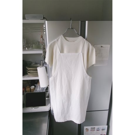 FUJI /  COTTON LINEN ONEPIECE (for ladies) *WHITE