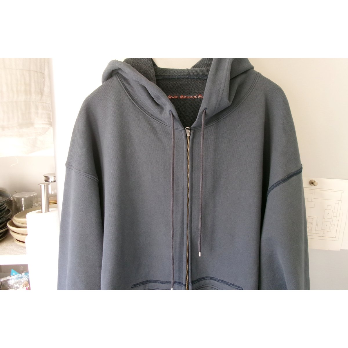 ABELIA EDOWARD GOUCHA zip hoodie ポーカーズ ABELIA EDWARD GOUCHA / CLASSIC ZIP HOODIE *BLUE