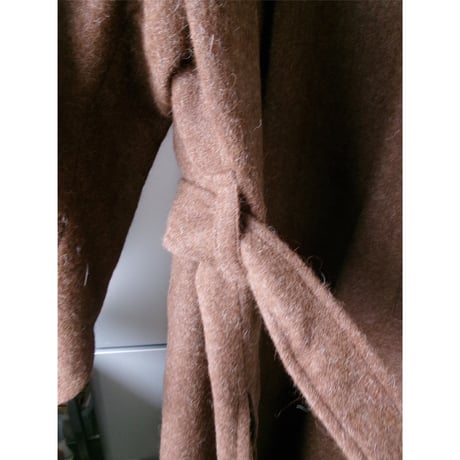 Blanc YM / ALPACA OVERSIZE BALMACAN COAT *Natural Brown
