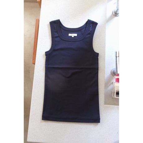 FUJI / COTTON SQUARE TANK TOP(for ladies) *NAVY