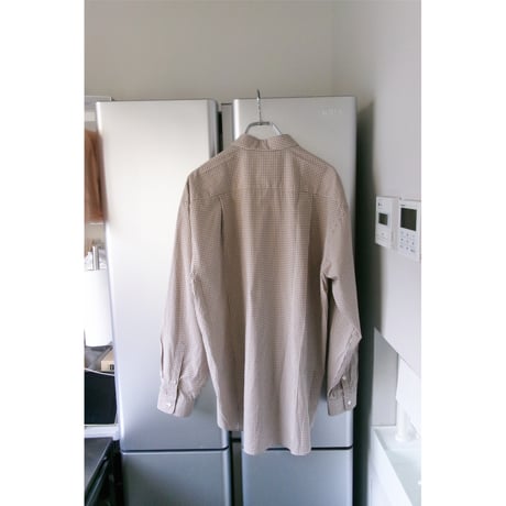 FUJI / COTTON CHECK SHRITS *BROWN