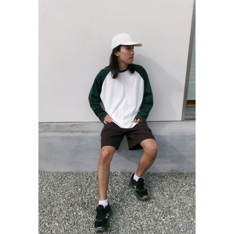 UNIVERSAL PRODUCTS / BASEBALL L/S T-SHIRTS *GREEN