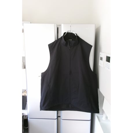 EVCON/ NYLON ZIP UP VEST *BLACK